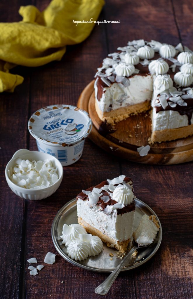 cheesecake allo yogurt greco e cocco