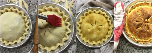 preparazione torta di mele apple pie, torta di nonna papera