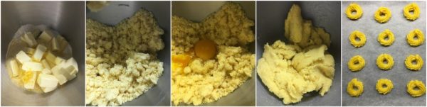 preparazione paste di meliga con farina di mais, frollini piemontesi