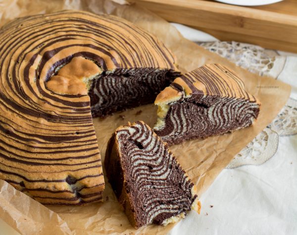 torta zebrata bigusto cacao e vaniglia