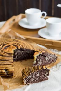 torta zebrata bigusto cacao e vaniglia