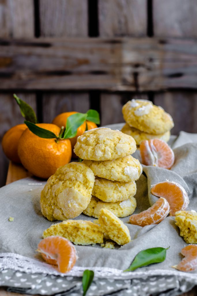 biscotti al mandarino, crinkles cookies