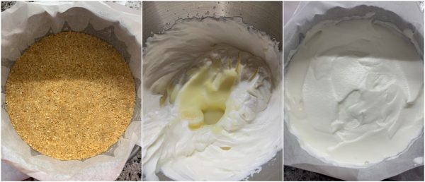 preparazione torta gelato croccante, senza gelatiera